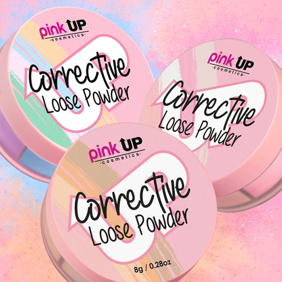 Pink up polvo Correctivo 4 tonos